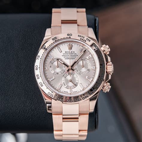 rolex daytona rose gold black face|Rolex Cosmograph Daytona watch: 18 kt Everose gold.